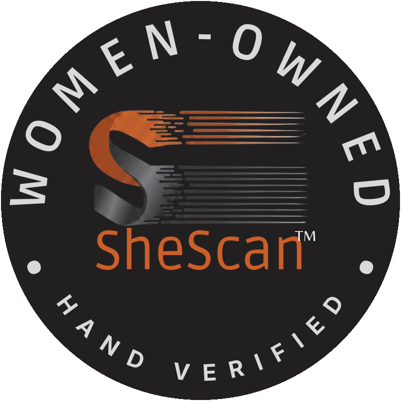 SheScan verified women-owned badge